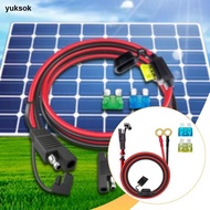 [yuksok] Charge Cable Accessories Professional Spare Part with 15A 20A Fused Cable SAE to Sturdy Fit