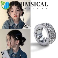WHIMSICAL 2/4/6pcs/set Hair Braid Tubes, Y2K Hollow Out Silver Round Hairclasp, Side Clips Hair Brai