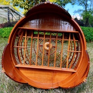 New Bird Cage Large For Bird Bamboo Bird Cage Accessories Bird Toys Full Set