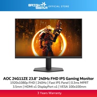 AOC 24G11ZE / 24G50Z 23.8" 240Hz IPS FHD Gaming Monitor - 0.3ms MPRT/HDMI/DisplayPort
