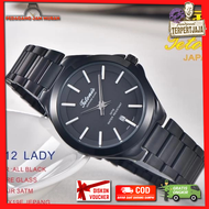 TETONIS Jam Tangan Wanita Tetonis Original 6612 Kaca Saphire Anti Gores Tanggal Aktif Asli Mesin Jap