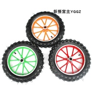 ⊕₪Xiaogaosai off-road motorcycle 2.50-10 inch tires Mini Apollo inner and outer tire color wheel ass