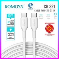 Romoss CB321 (1M/2M) | C TO C CABLE | 100W Fast Charging