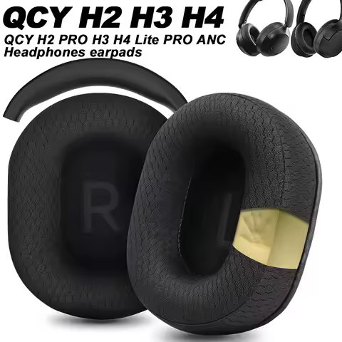 Earphone pads For QCY H2 PRO H3 H4 Lite PRO ANC replacement Earpads Mesh cloth Memory Covers Sponge 