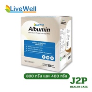 LiveWell albumin-Egg White Powder Natural Flavor (400 800 Grams)