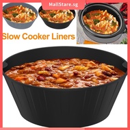 Slow Cooker Liner 7-8 Quart Food Grade Silicone Oval Cooker Insert Liner Heat Resistant Pot Divider Liner SHOPSKC1170