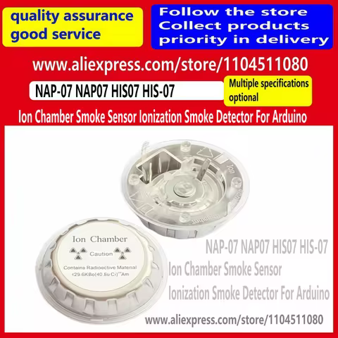 NAP-07 NAP07 HIS07 HIS-07 Arduino ion chamber smoke sensor ionization smoke nuclear radiation detect