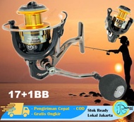 BISA COD REEL SPINNING 17+1 METAL SPOOL SERI FBE 2000-7000 DRAG 8-10 KG