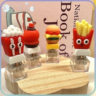 SULIN Finger Keyboard Cap, Pass The Time French Fries Ice cream Hamburger Fidget Keychain,  Creative