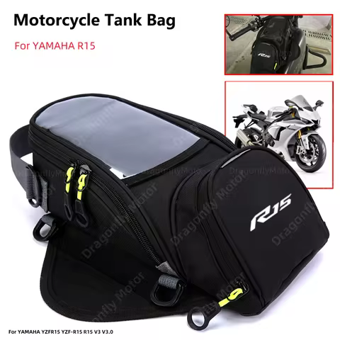 Motorcycle Fuel Bag Mobile Phone Navigation Tank For YAMAHA YZFR15 YZF-R15 R15 V3 V3.0 Small Oil Res