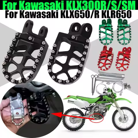 For Kawasaki KLX300R KLX300S KLX300SM KLX650 KLX650R KLR650 KLX 300R 300SM KLR 650 Accessories Footr