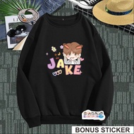 Sweater Crewneck Jaket Jake Enhypen Kpop Korea Lucu Chibi