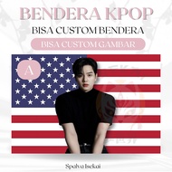 AMERICAN FLAG KPOP SONG KANG KPOP POSTER/ KPOP FLAG/ KPOP Tapestry/ Kpop Tapestry/