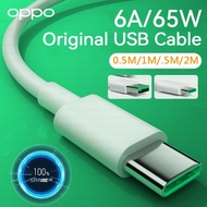 【fast shipping】2M OPPO 65W 6A 5A Original Type C Cable Supervooc USB C Wire Kable For OPPO Find X X2 X3 Pro X5 Lite Reno R17 A73 A94 Super Vooc