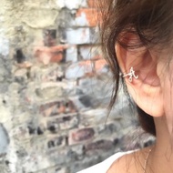 MIH 金工首飾 | 英文字母純銀耳骨夾 silver letter earcuff