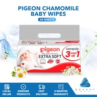 Pigeon Chamomile Formula Extra Soft Baby Wipes 60 Sheets Ultra Gentle Soothing For Baby Skin