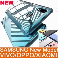 Clear View Flip case for VOVO X21 OPPO R11 OPPO R11S Samsung J6 Plus 2018 A6 A8 A5 A7 2018