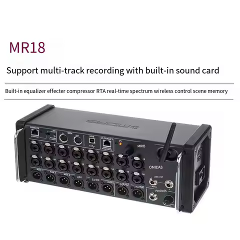 MR18 Professional Digital Mixing Studio Recording Console Studio Digital Mixer Audio Multi-track Sou