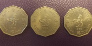 1978 香港伍圓硬幣 3 個