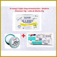 ✟ ☼ ◮ Dr. Wong's Acne Solution set sulfur w/moisturizer+25g sebodemacho+15g bioderm ointment