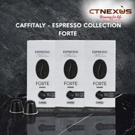 Caffitaly Espresso Collection - Forte Nespresso Compatible Aluminum Coffee Capsule (10's Aluminum Ne