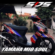 Decal Motor Yamaha Mio Soul Lama Karbu Full Body - Stiker Mio Soul Motif Helm Arai Mick doohan