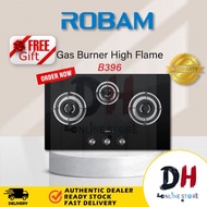 【READY STOCK】 ROBAM 3D Flame Kitchen Gas Stove 4.2kw (3 Burner)- B-396