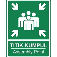 Gathering Point Sign. Assembly Point. 60X80Cm