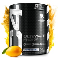 C4 Ultimate x WWP Pre Workout Powder Mango Foxtrot - Sugar Free Preworkout Energy Supplement for Men