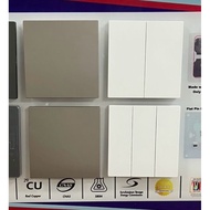 reTouch thins+ switch socket (matte white / ecru color matte grey )