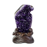 【正佳珠寶】紫水晶 頂級烏拉圭紫晶鎮 紫晶簇 5A深紫透光