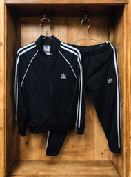 ADIDAS Classic Originals TrackTop Sets SST (SuperStar) | Colour Black × White Stripe • Size S (EUR)