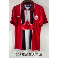 1998 Canada Home Red Retro Jersey S-XXL Short-Sleeve Sports Jersey
