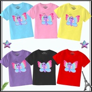 Butterfly 1-9 year old girl's t-shirt top