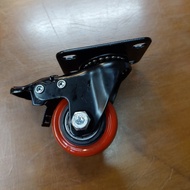 MERAH Red Pu Wheel 1,5 inch Brake