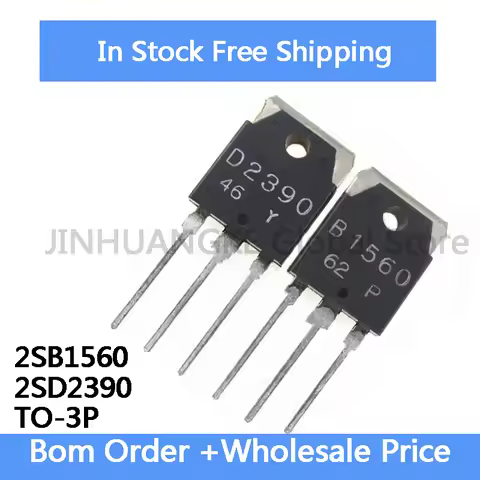 10PCS 2SB1560 2SD2390 Pairs Darlington Transistors B1560 D2390 Audio Pair 10A 150V IC In Stock Whole