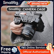 SmallRig Camera Cage Handle Grip 1/4" Expansion Holes Box Cold Shoe Quick Release for Sony A6700 433
