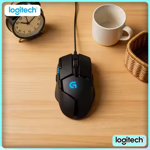 Logitech G402 Wired Gaming Mouse 20M Clicks 4 DPI Modes 500 IPS Anti-Slip Ergonomic Gaming Mouse Des