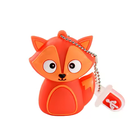 Silicone cartoon animal USB Flash Drive 4GB 8GB 16GB 32GB 64GB 128GB Memory Stick test drive Fox Owl