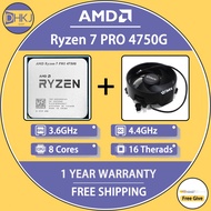 USED AMD Ryzen 7 PRO 4750G R7 PRO 4750G 3.6 GHz Eight-Core 16-Thread 65W CPU Processor Socket AM4 De
