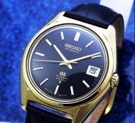 GRAND SEIKO 6145-8000 Cap 金/鋼，黑色錶盤 男士自動上鍊（狀況良好）/ 36 毫米