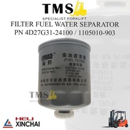 Fuel Water Separator Filter 4D27G31-24100 1105010-903 UF0163-031 Fuel Filter For XINCHAI Forklift