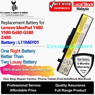 Replacement Notebook Battery L11M6Y01 for LENOVO IdeaPad Y480 Y580 G480 G580 Z480 E430 5200mAh