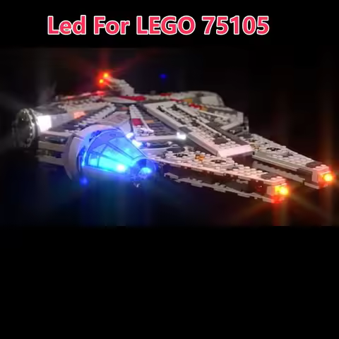 LED Light For LEGO 75105 Millennium Falcon Wars 05007 Lamp Building Bricks (Not Include Block Model)