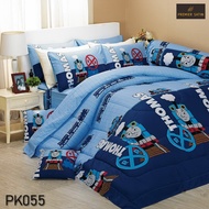 Premier Satin ชุดเซ็ทผ้าปูที่นอน 3.5 ฟุต (3 ชิ้น) + ผ้านวม 60"x80" ลายการ์ตูนลิขสิทธิ์