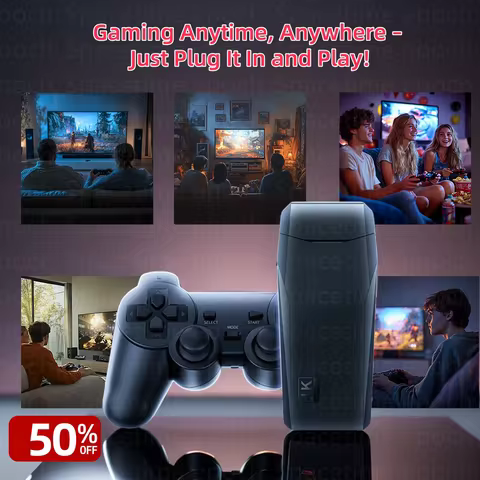 M8 Wireless Game Console - Retro Gaming Consoles with Built in Classic Games, 9 Classic Emulators, 4