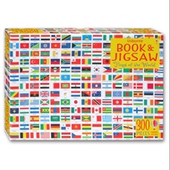 Usborne Book & Jigsaw Puzzle Flags of the World (300 Pieces Usborne Jigsaw)
