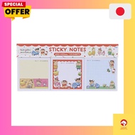 Sun-Star Stationery Crayon Shin-chan Sanrio Characters Goods Sticky Notes, Memo Pad with Favorite De