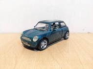 ~ 阿開王 ~ Smart Toys Mini Cooper 3D 迷你 三門 全景天窗 迴力車 深綠 1/32