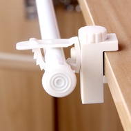 2Pcs Crossbar Rod Bracket Adjustable Curtain Rod Support Holder Towel Hanger Hook Household Rod Bracket